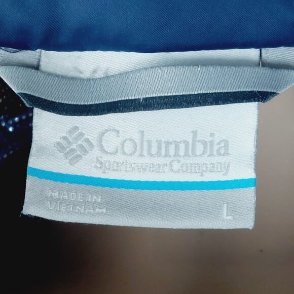 Columbia Women's Navy Blue Omni-Tech Trek Down Long Sleeve Puffer Jacket Size L - Picture 10 of 12